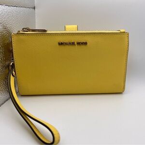 Michael Kors Sunny Yellow Clutch Wristlet